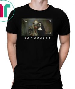 Halloween pennywise and valak say cheese Shirt