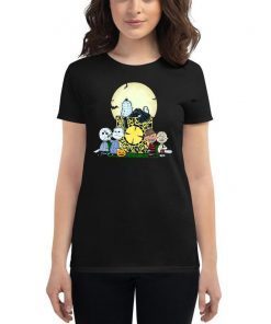 Halloween slash snoopy charlie brown style horror character shirt