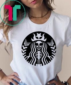 Halloween starbucks skeleton shirt