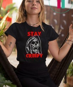 Halloween stay creepy skull T-Shirt