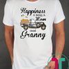 Happiness Is Being A Mom And Granny Pumpkin Truck T-shirt