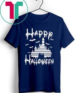 Happy Halloween Disney Castle Kid T-shirt