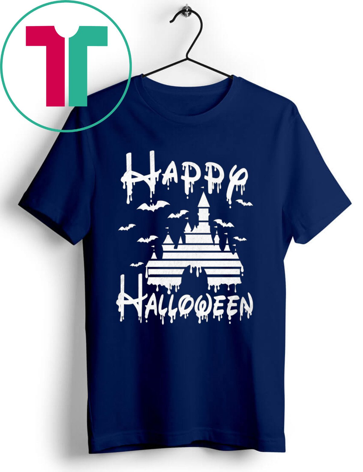Happy Halloween Disney Castle Kid T-shirt