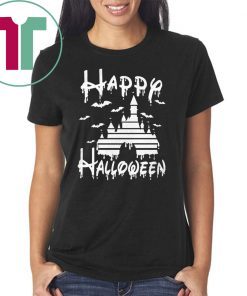 Happy Halloween Disney Castle Kid T-shirt