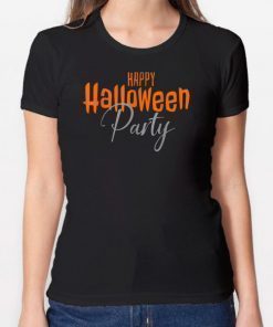 Happy Halloween Party Costume T-Shirt Short Sleeve Graphic T-Shirt