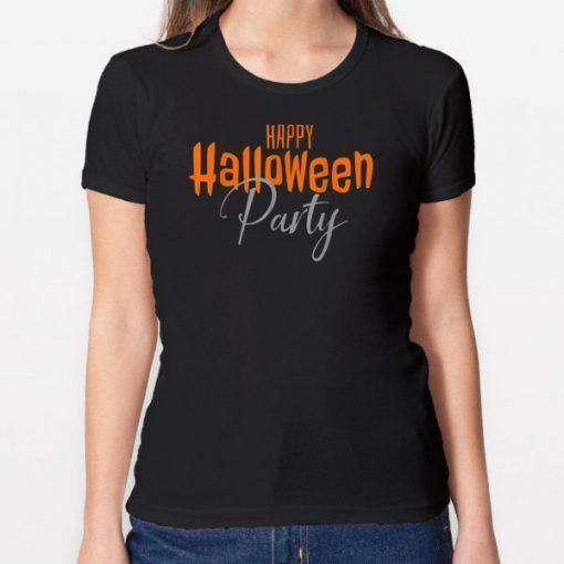 Happy Halloween Party Costume T-Shirt Short Sleeve Graphic T-Shirt