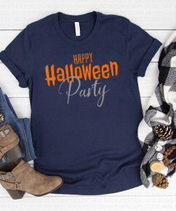 Happy Halloween Party Costume T-Shirt Short Sleeve Graphic T-Shirt