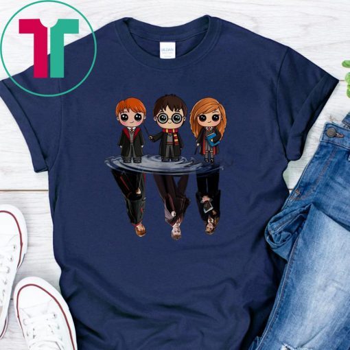 Harry potter characters chibi water mirror reflection shirt