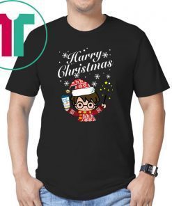 Harry potter holding dutch bros coffee harry christmas shirt