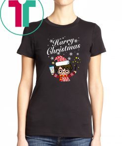 Harry potter holding dutch bros coffee harry christmas shirt