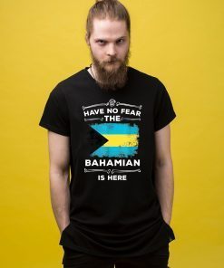 Have No Fear The Bahamian Is Here Halloween Bahamas Flag T-Shirt