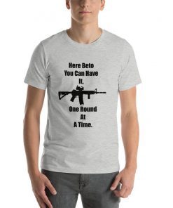 One Round At A Time Beto O'Rourke Robert Francis AR-15 Bella Canvas Limited Edition Shirt