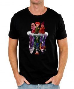 Hocus pocus characters chibi water reflection shirt