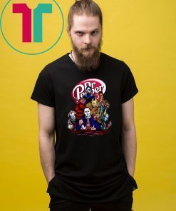 Horror Character Drink Dr Pepper Halloween Shirt