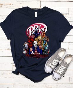 Horror Character Drink Dr Pepper Halloween Shirt