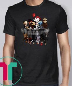 Horror characters movie water mirror reflection shirt