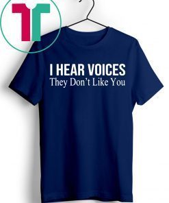 I HEAR VOICES THEY DON'T LIKE YOU SHIRT