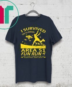 I Survived 1st Annual Area 51 5K Fun Run Shirt