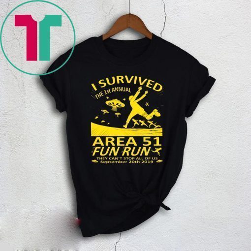 I Survived 1st Annual Area 51 5K Fun Run Shirt