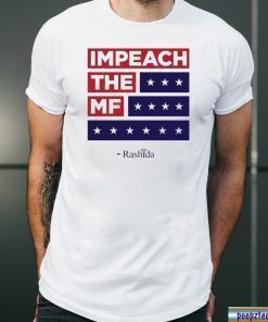 Impeach the MF Flag Red White and Blue Rashida Tee Shirt Limited Edition