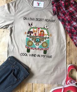 Official Hippie Dog On A Dark Desert Highway Shirt