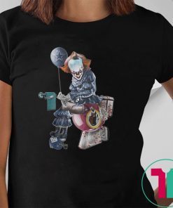 It pennywise dallas cowboys sitting on washington redskins shirt