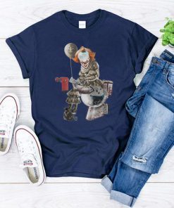 It pennywise new orleans saints sitting on carolina panthers shirt