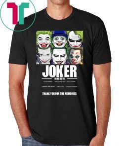 OFFICIAL JOKER 1994 2019 THANK YOU FOR THE MEMORIES SHIRTS