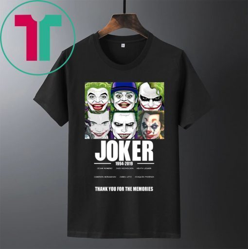 OFFICIAL JOKER 1994 2019 THANK YOU FOR THE MEMORIES SHIRTS