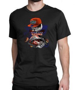 Jack skellington smoking fear the florida gators shirt