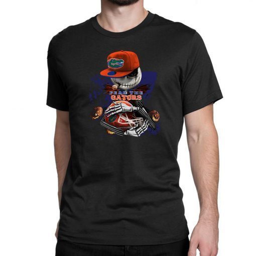 Jack skellington smoking fear the florida gators shirt