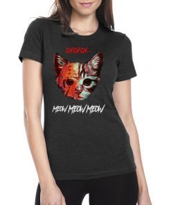 Jason Voorhees Cat Meow meow meow shirt