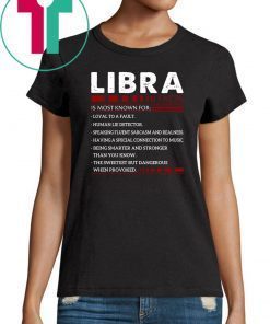 Libra facts zodiac birthday shirt