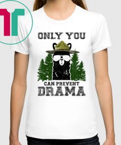 Llama Camping Only You Can Prevent Drama Unisex Shirt
