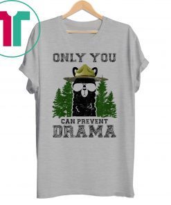 Llama Camping Only You Can Prevent Drama Unisex Shirt