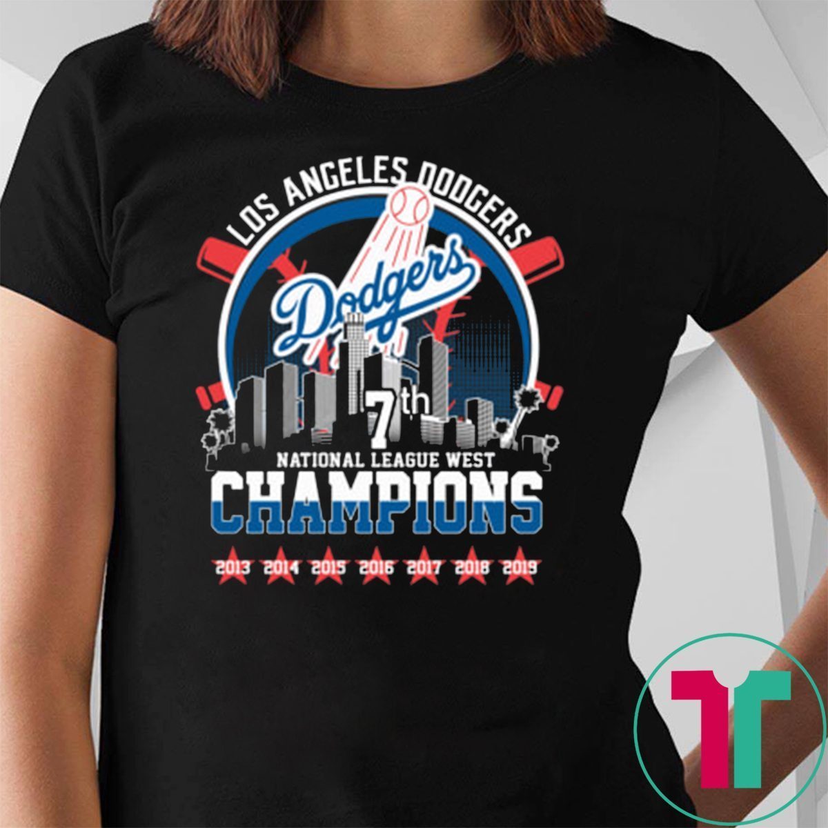 dodgers nl west champs shirt