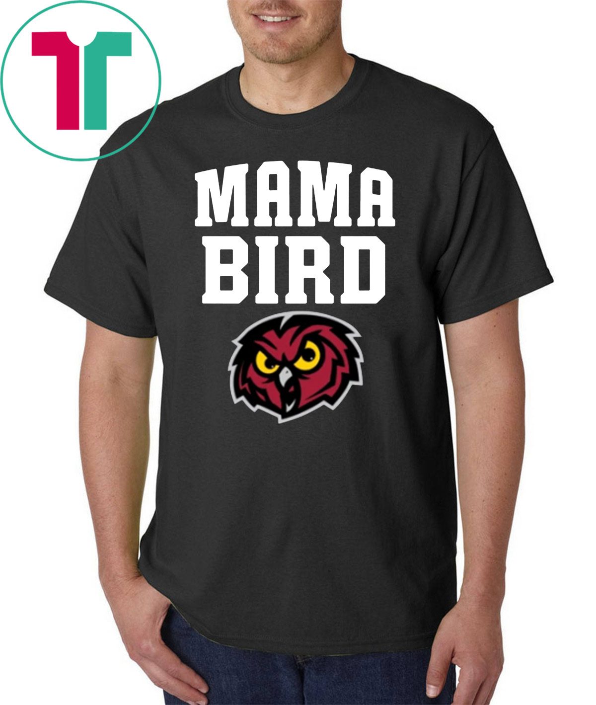 Mama Bird Temple Owls Shirt