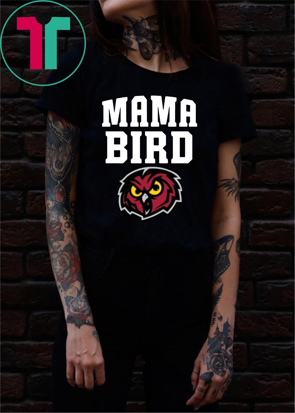 Mama Bird Temple Owls Shirt