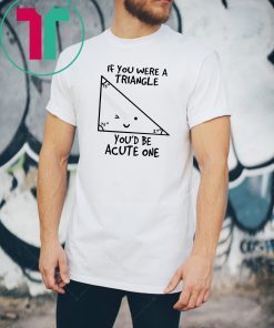 Math if you were a triangle you’d be acute one shirt