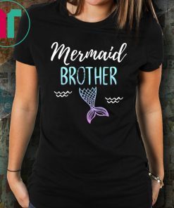 Mermaid Brother Family Birthday Party T-shirt