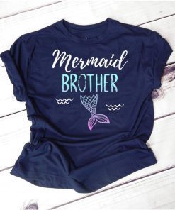 Mermaid Brother Family Birthday Party T-shirt