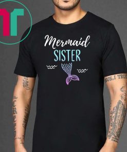 Mermaid Sister Family Birthday Party T-shirt