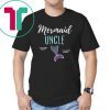 Mermaid Uncle Family Birthday Party T-shirt