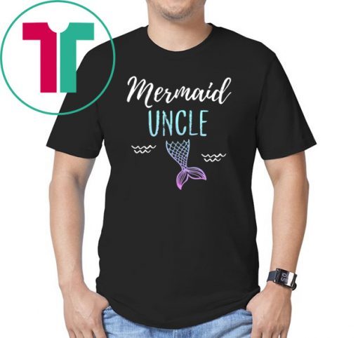 Mermaid Uncle Family Birthday Party T-shirt