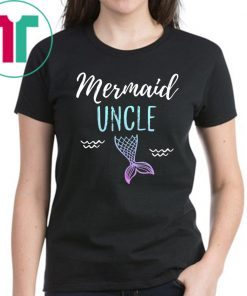 Mermaid Uncle Family Birthday Party T-shirt