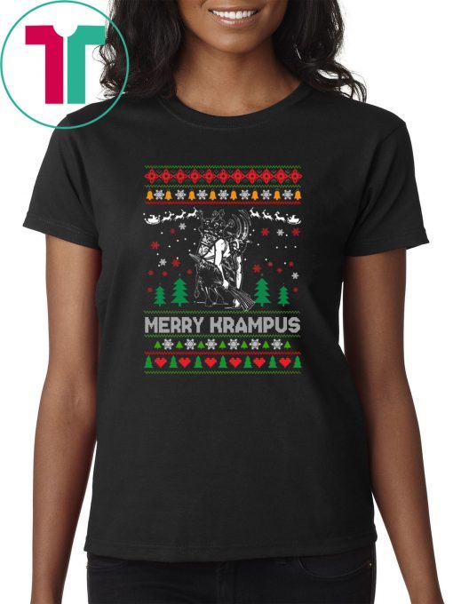 Merry Krampus Christmas sweatshirt Tee Shirt