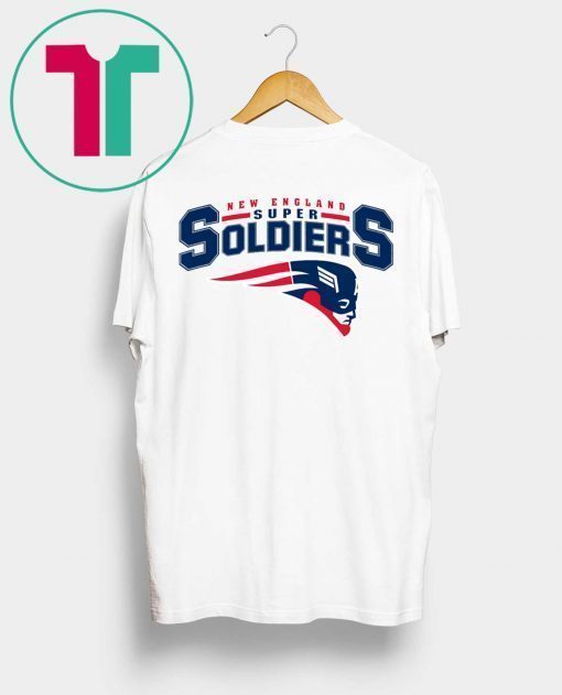 NEW ENGLAND SUPER SOLDIERS SHIRT NEW ENGLAND PATRIOTS - CAPTAIN AMERICA SHIRT