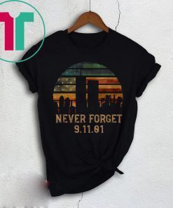 Never Forget Patriotic 911 American Flag Vintage T-Shirt