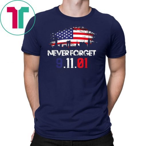 Never forget Patriotic 911 American Flag T-Shirt