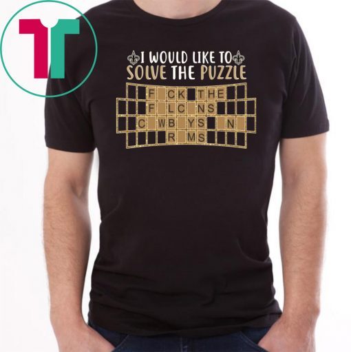 New Orleans Saints I would like to solve the puzzle shirt